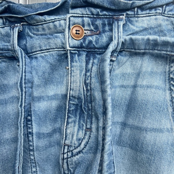 Free people light blue denim mini skirt size 0 - Picture 8 of 9